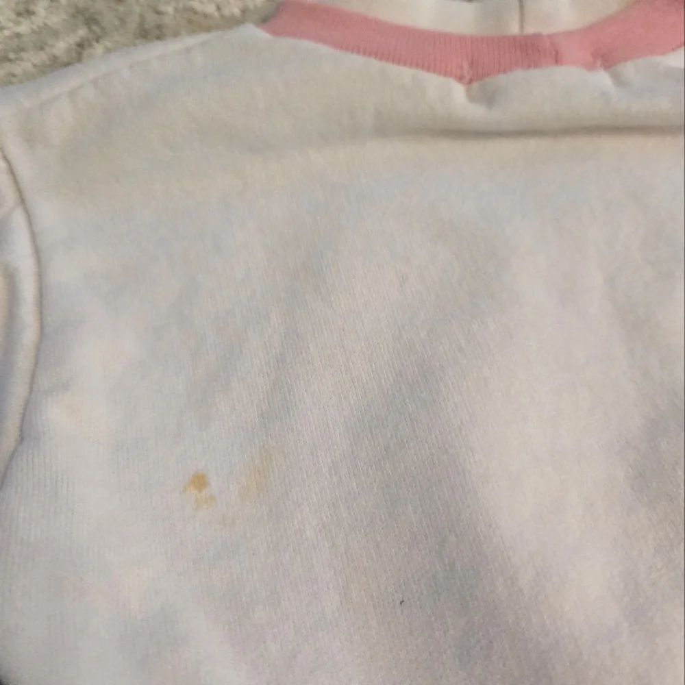 Vintage 1990s OshKosh B'gosh Pastel Pink White Elephant Sweatshirt